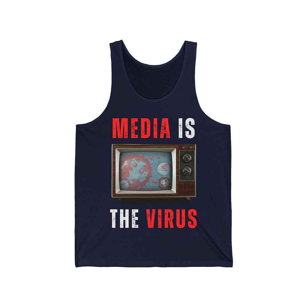 Thumbnail: Media is the Virus - Men's Jersey Tank