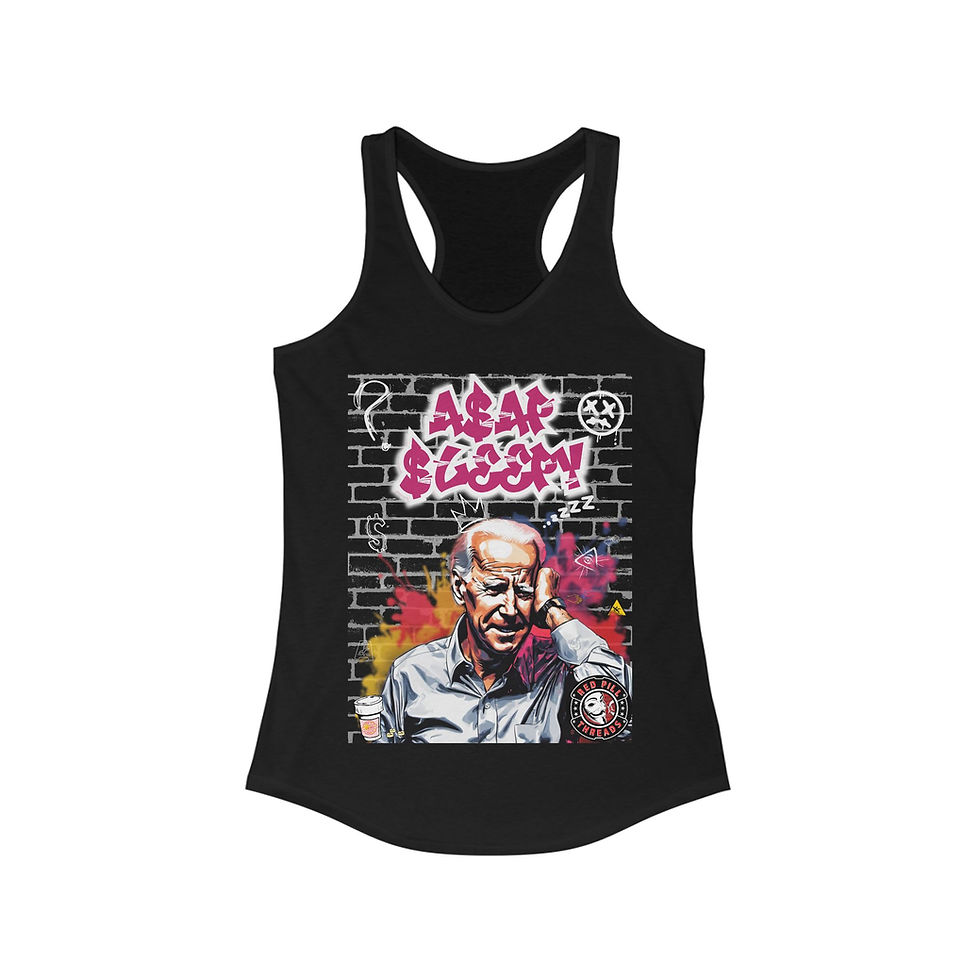 A$AP $LEEPY - Women's Fitted Racerback Tank 