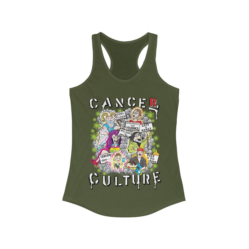 Thumbnail: Cancer Culture  - Women's Fitted Racerback Tank 