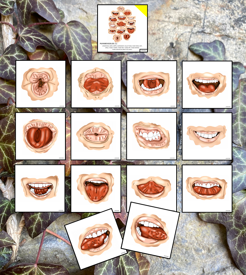 Fokusord "MUNNBEVEGELSE 1"