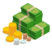 bills-coins-isometric-design_23-21476044