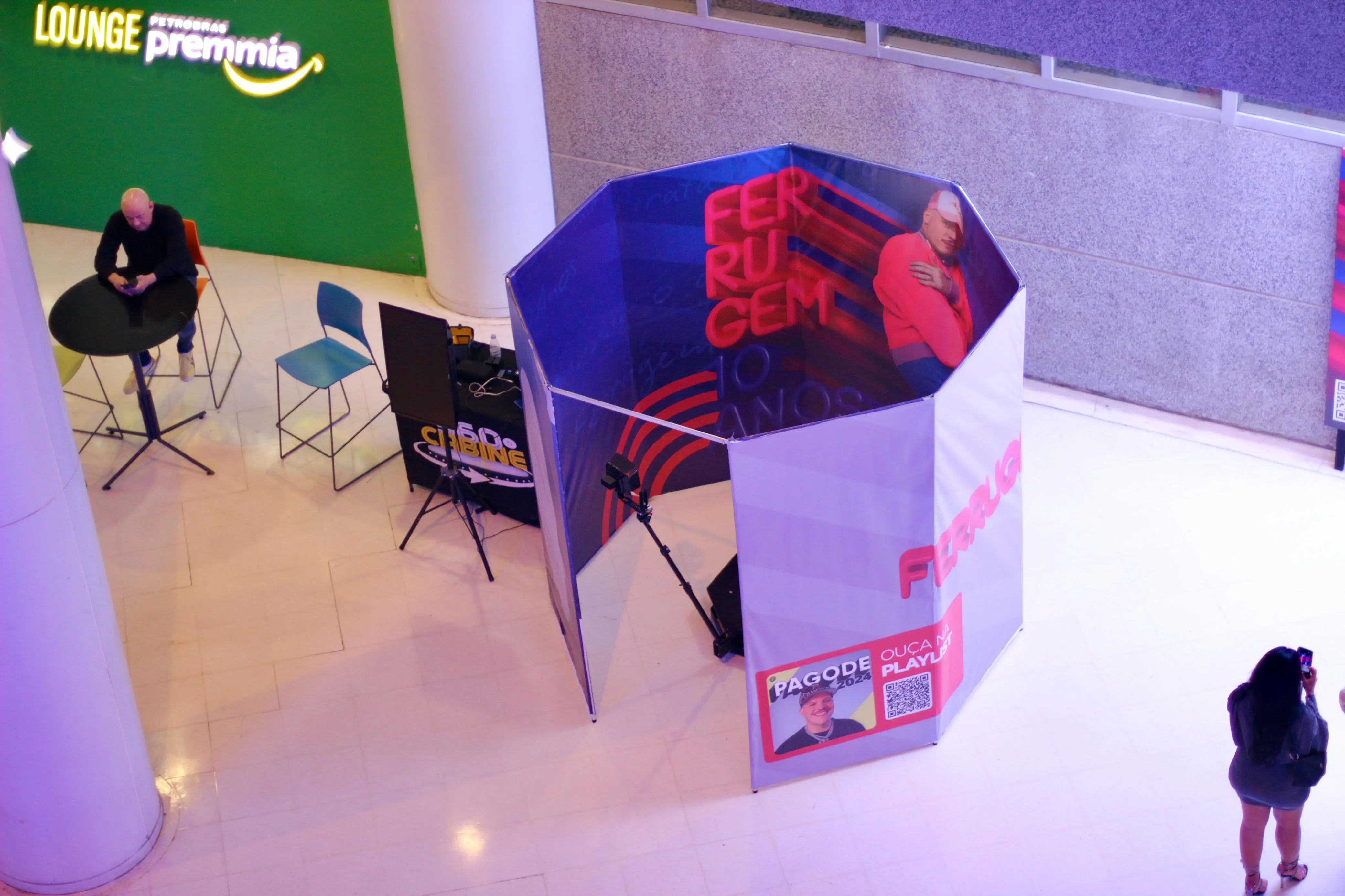 Ativação de marca com cabine 360 em convenção empresarial SP