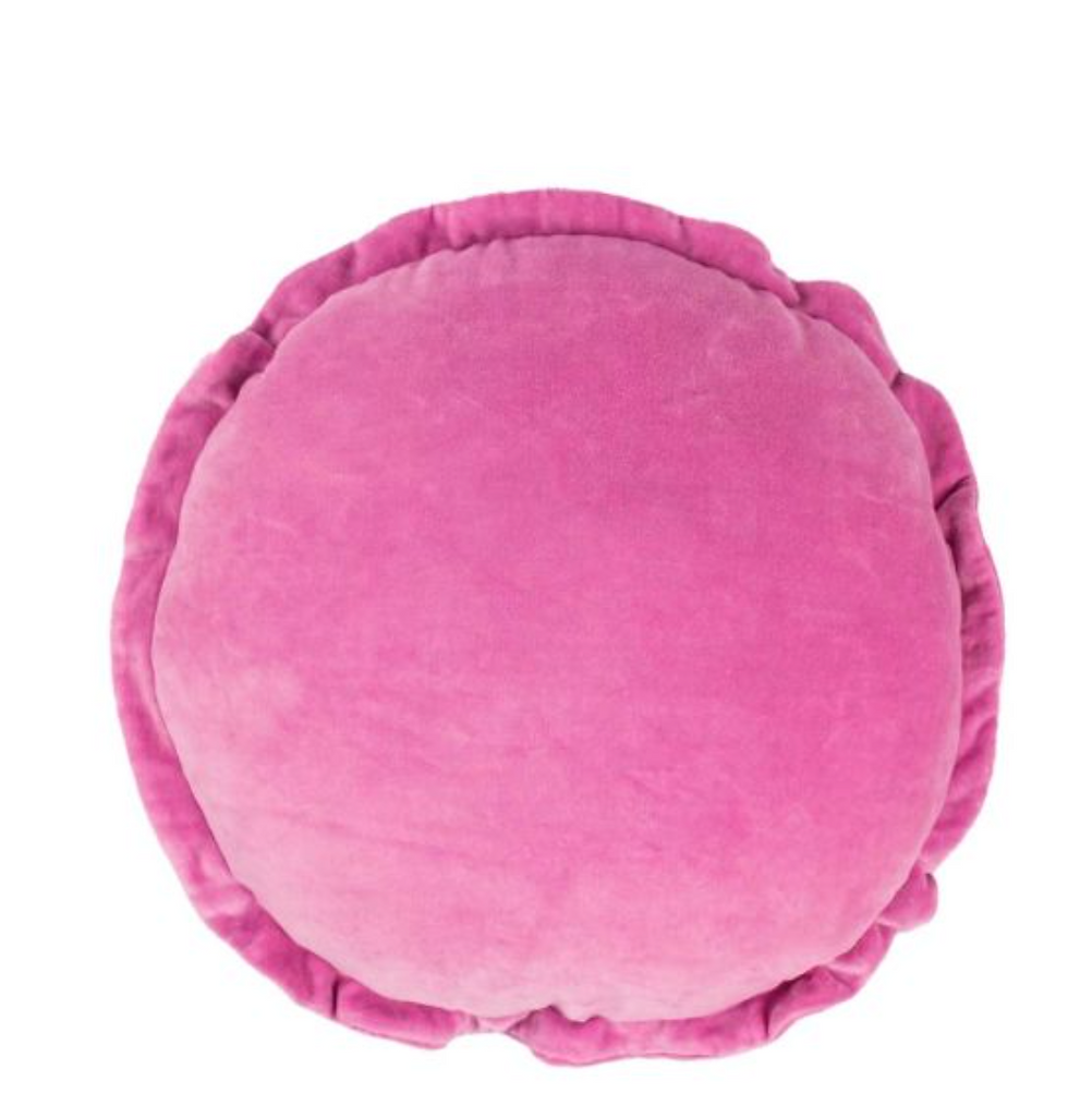 Miniatura: Almofadas de veludo tons rosa