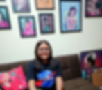 Riya Naskar studio with photo wall frames