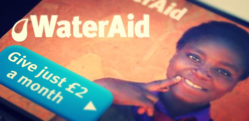 WaterAid Advertisement.