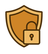 Shield icon representing cybersecurity protection