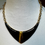 Thumbnail: Monet Moon-like Shape Necklace 18”