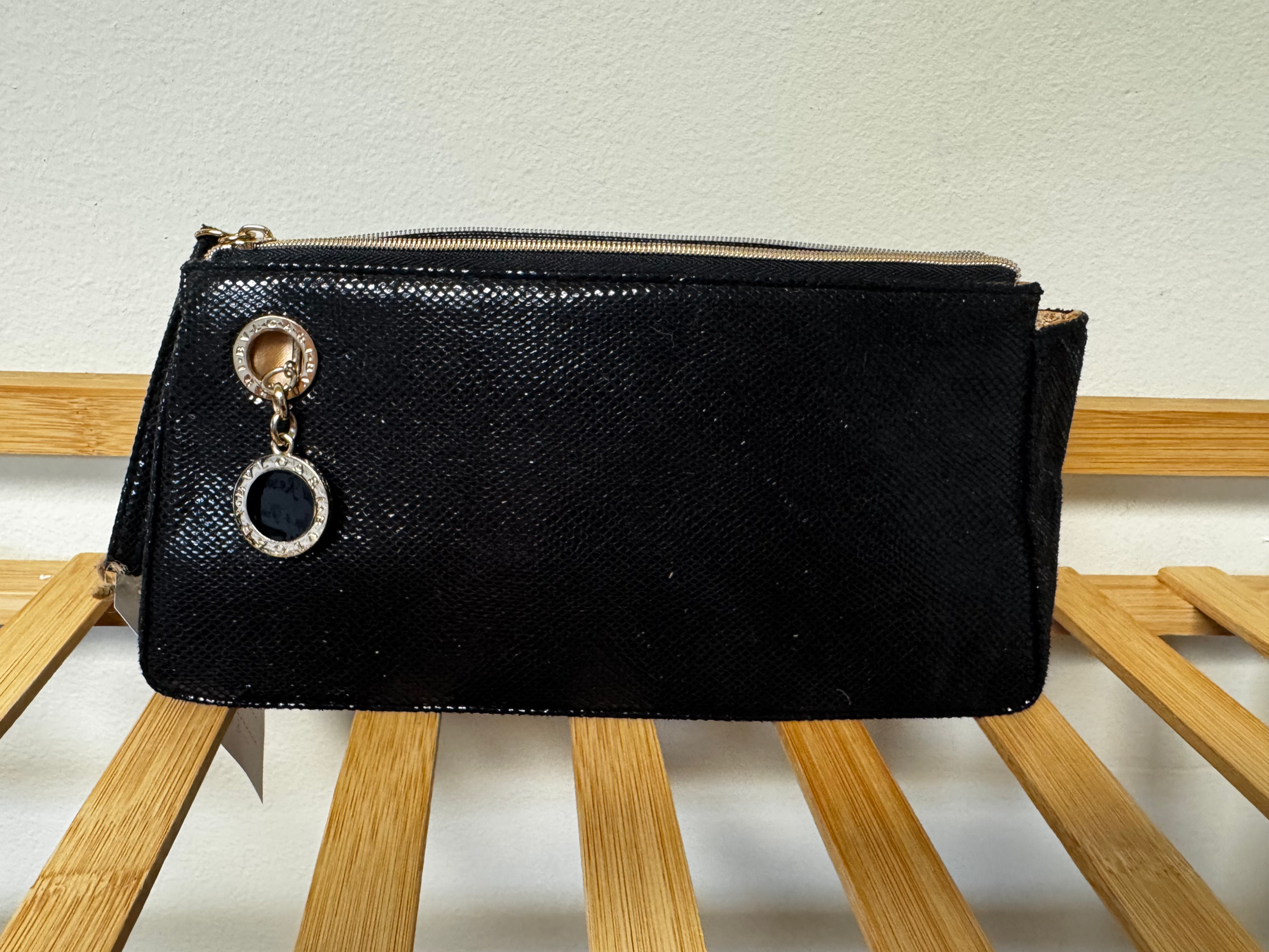 BVLGARI Black Wristlet Wallet