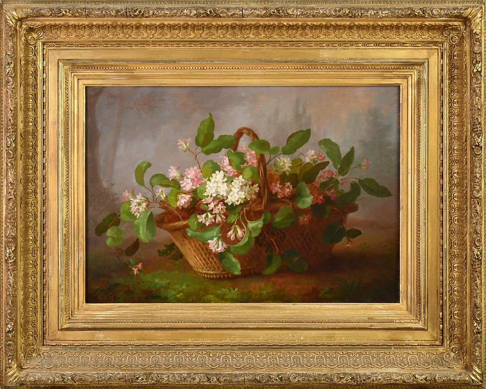 Annie Eliza Hardy Still Life "Trailing Arbutus"