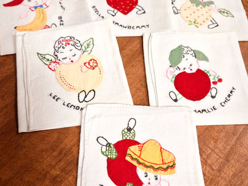 Stella Strawberry & Friends: A Mid-Century Linen Treasure