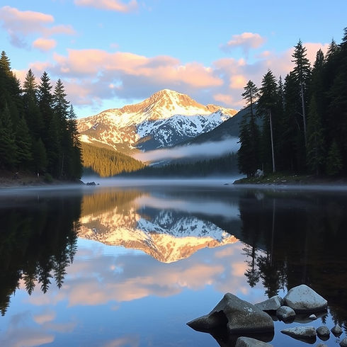 lake placid new york with mirror lake, whiteface mountain, pine trees.jpg