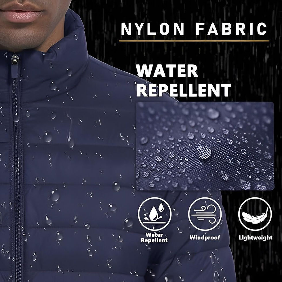 Thumbnail: Ben Martin Men's Winter Wear Navy Blue Puffer Bomber Biker Regular Wear Casua...