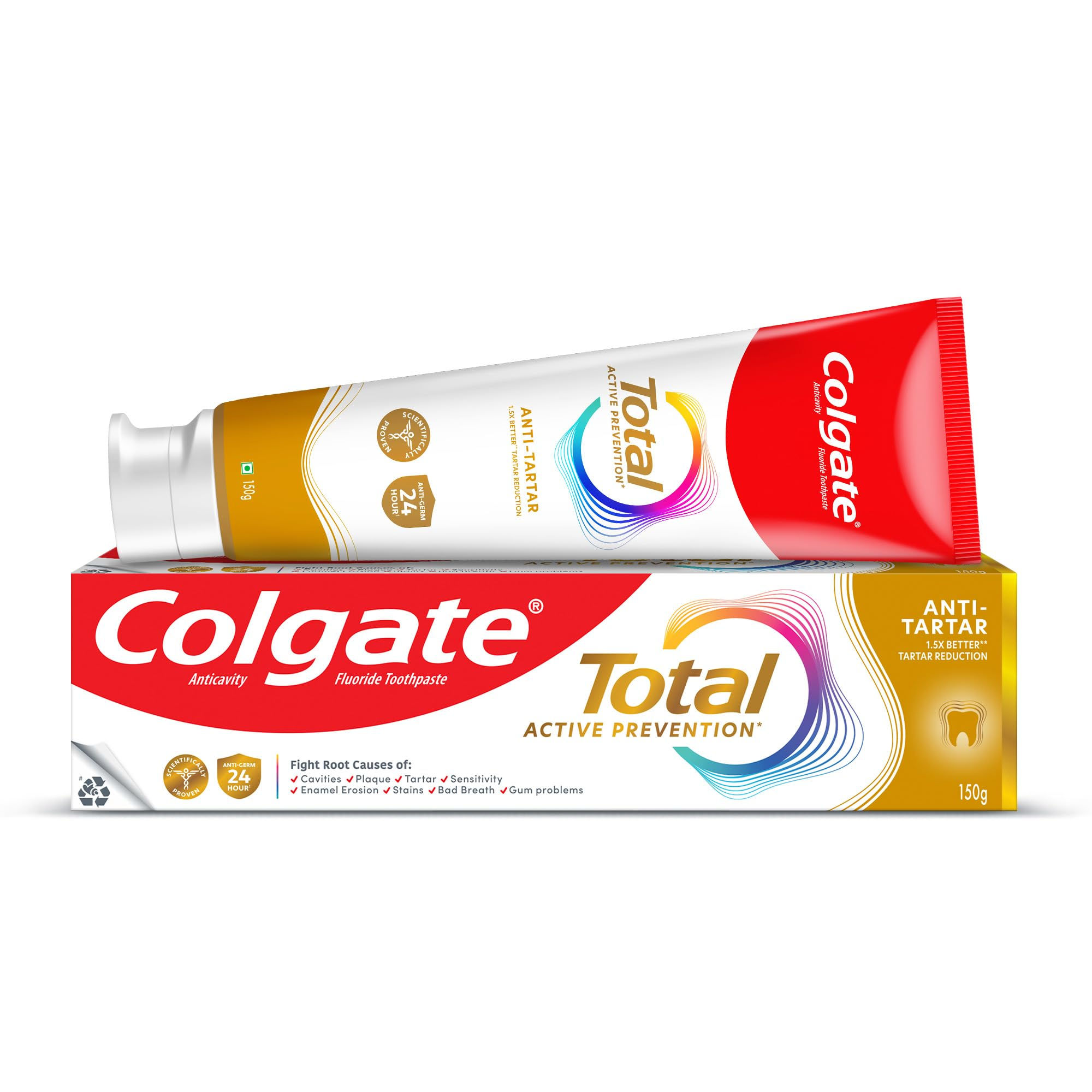 Colgate Total Anti-Tartar Toothpaste | Anti-Germ Tooth Paste | Colgate Paste ...