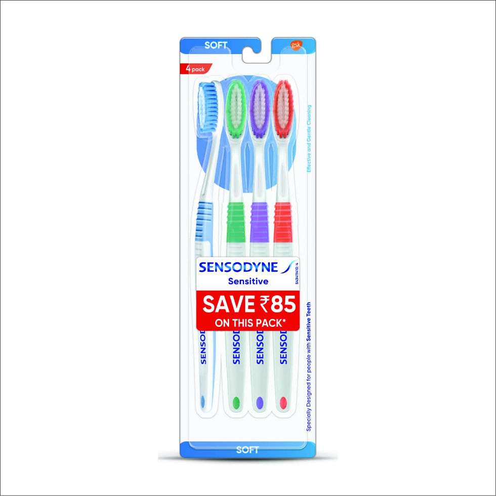 Sensodyne Sensitive Toothbrush | Soft Rounded Bristles Tooth Brush | Effectiv...