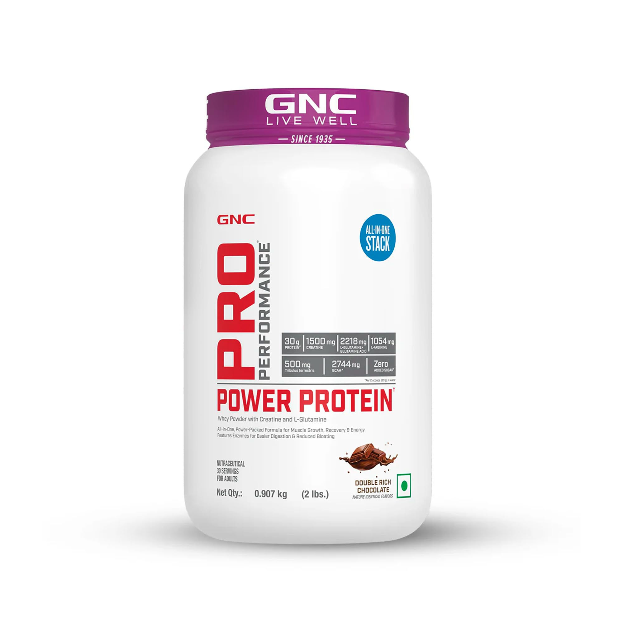 GNC Pro Performance Power Protein | 2 lbs/907 Grams | 6 In One Stack | 1500 M...
