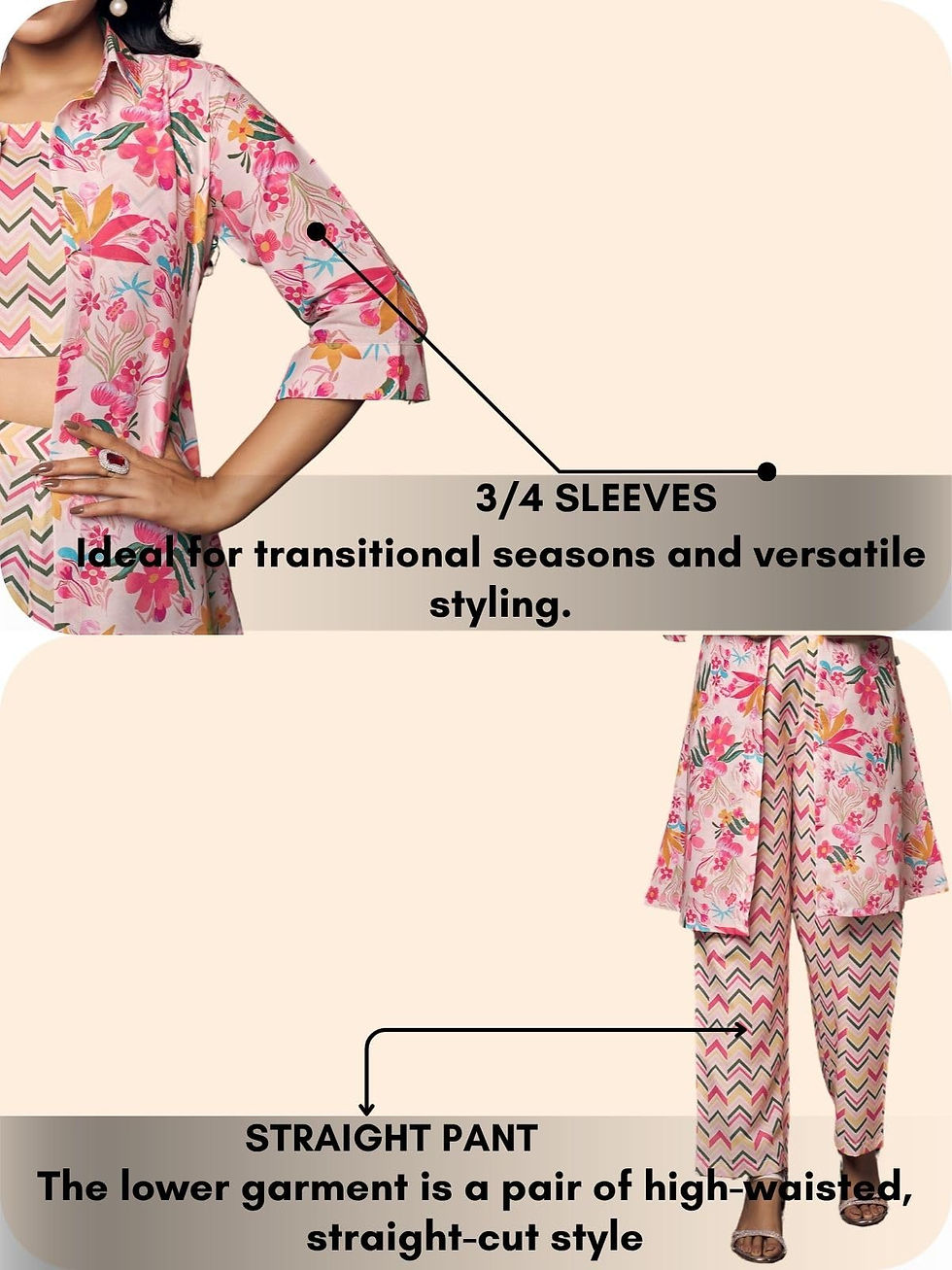 Thumbnail: GRECIILOOKS Rayon Ethnic Kurta Set Pink