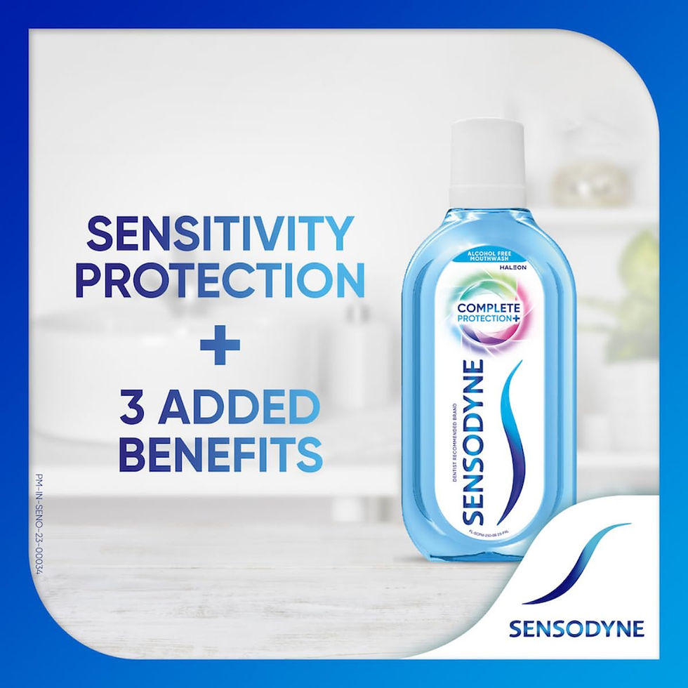Thumbnail: Sensodyne Mouthwash Complete Protection+ | Alcohol-free All-in-One Mouth Wash...
