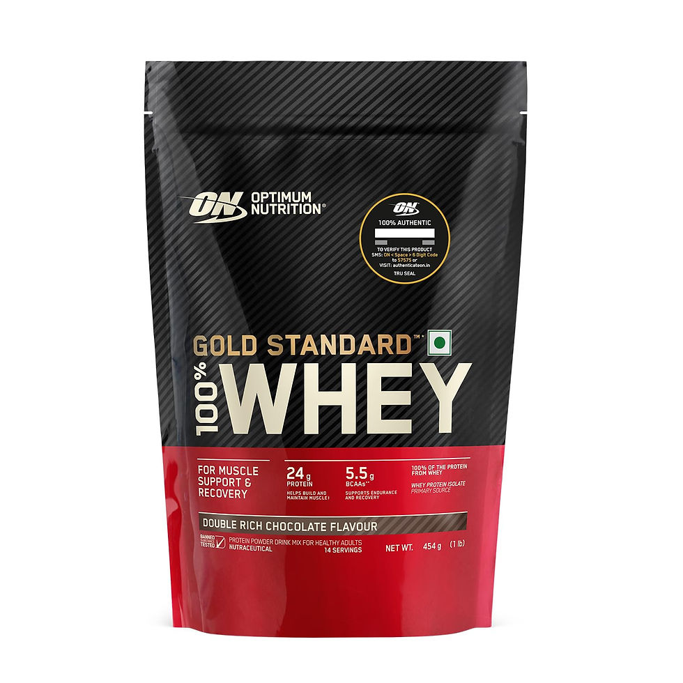 Optimum Nutrition (ON) Gold Standard 100% Whey Protein Powder - 1 lb (Double ...