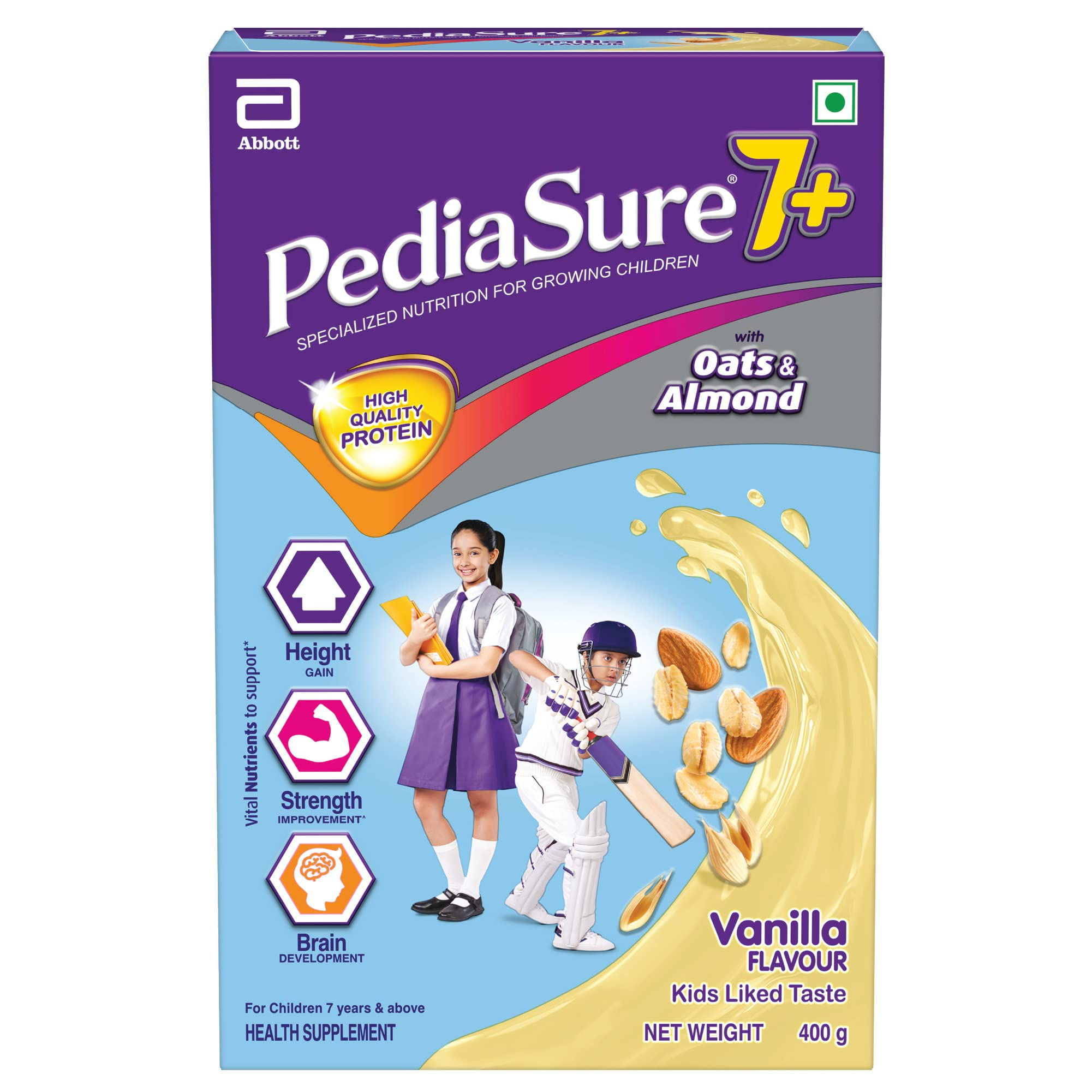 Pediasure 7+ Specialized Nutrition Drink Powder 400 grams,Vanilla Delight Fla...