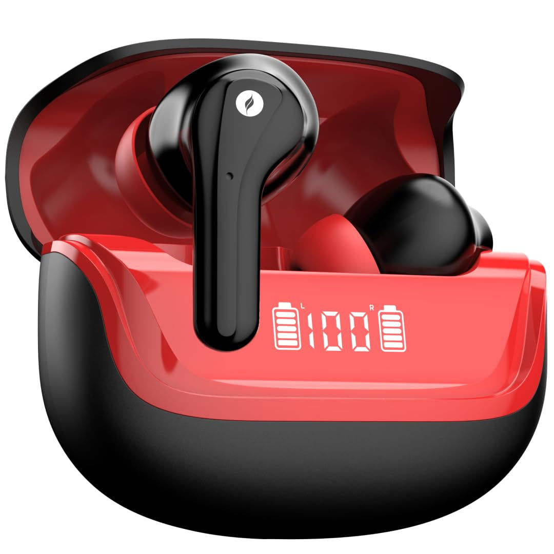 Leaf Buds X214 True Wireless Earbuds AI Sound App, 40H Playtime, AI ENC, HD C...