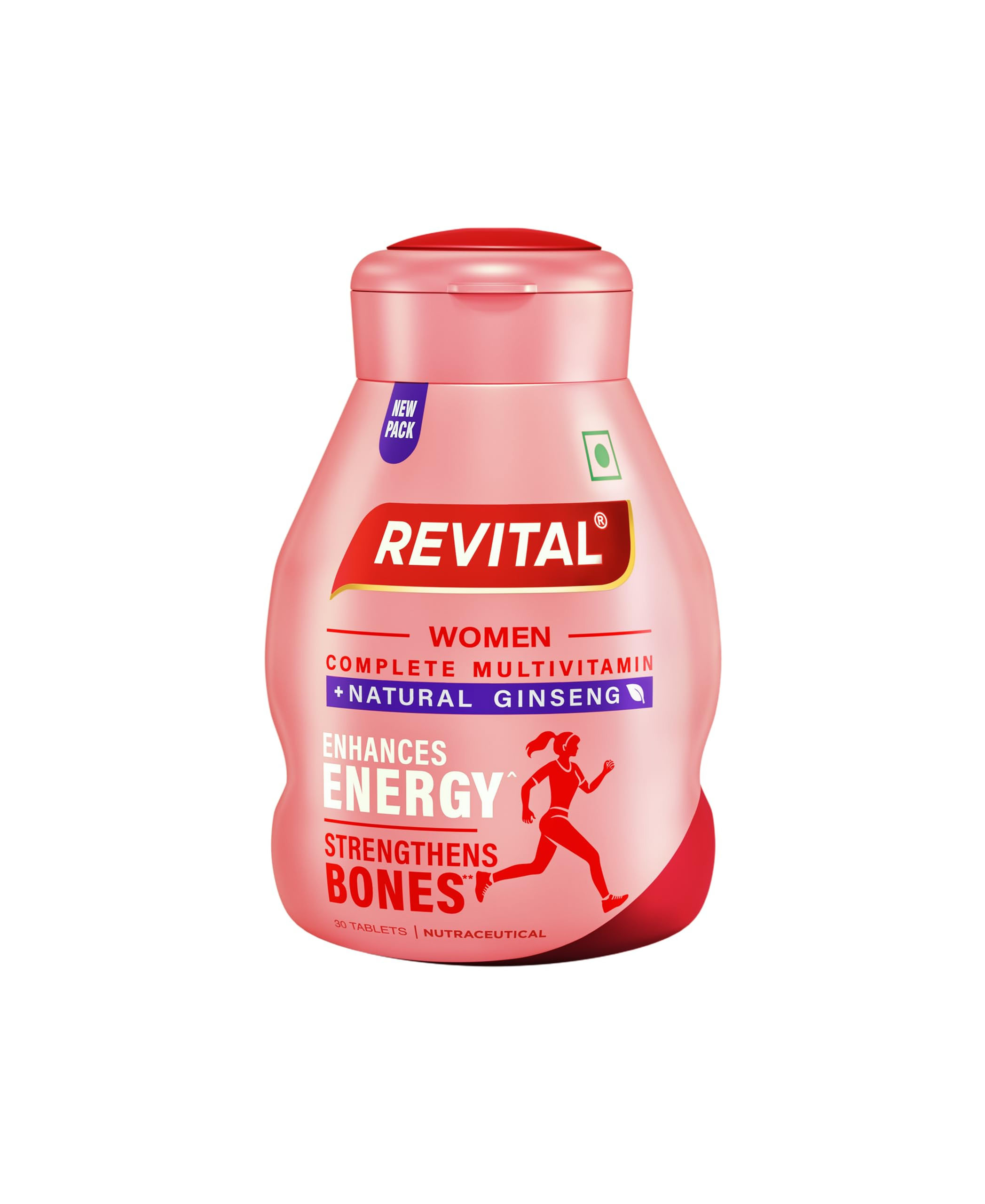 Revital H for Woman with Multivitamins, Calcium, Zinc & Natural Ginseng for D...