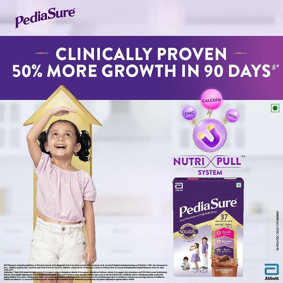 Thumbnail: Pediasure Nutritional Drink Powder, Chocolate, Scientifically Designed Nutrit...