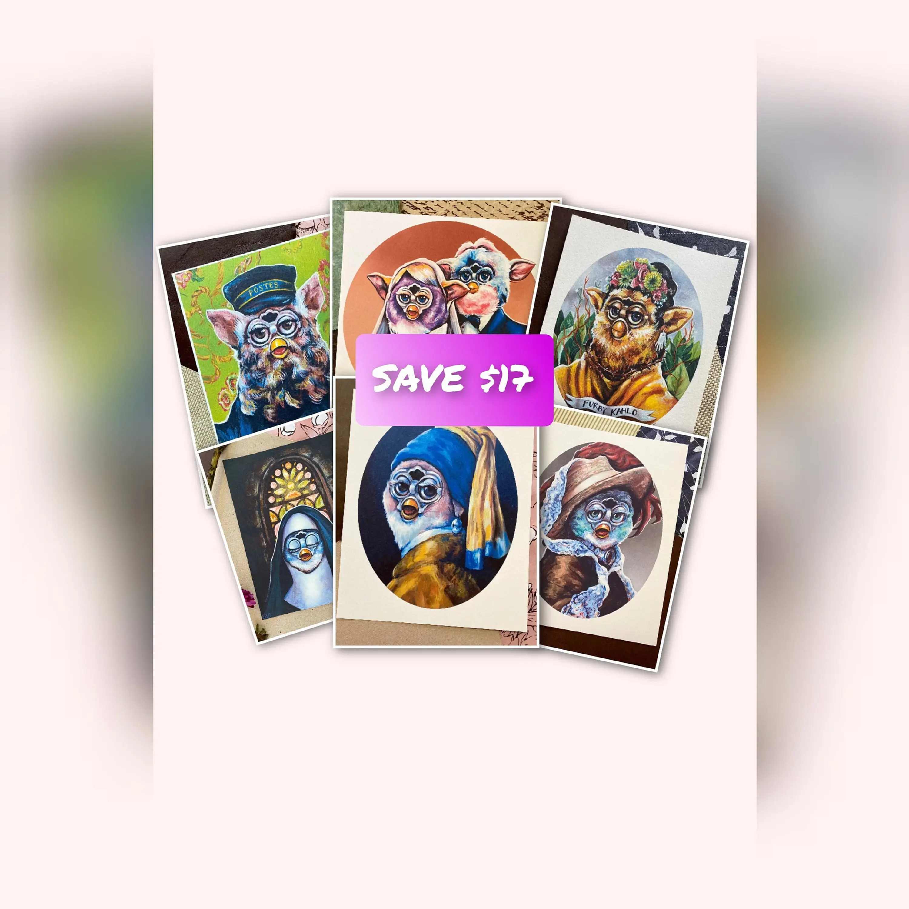 Complete Furby Collection - 6 prints for the price of 5