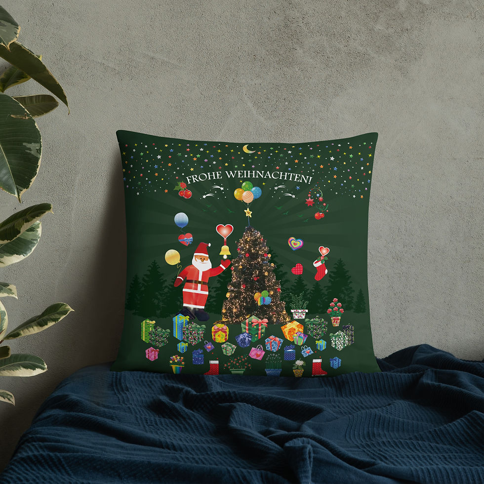 Miniaturbild: Frohe Weihnachten! Basic-Kissen. Merry Christmas! Basic pillows.