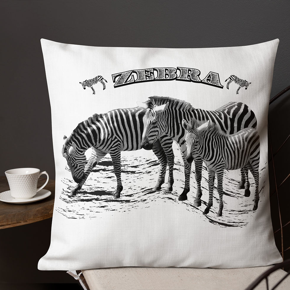 Miniaturbild: Zebra Premium Pillow. Zebra Premium-Kissen.