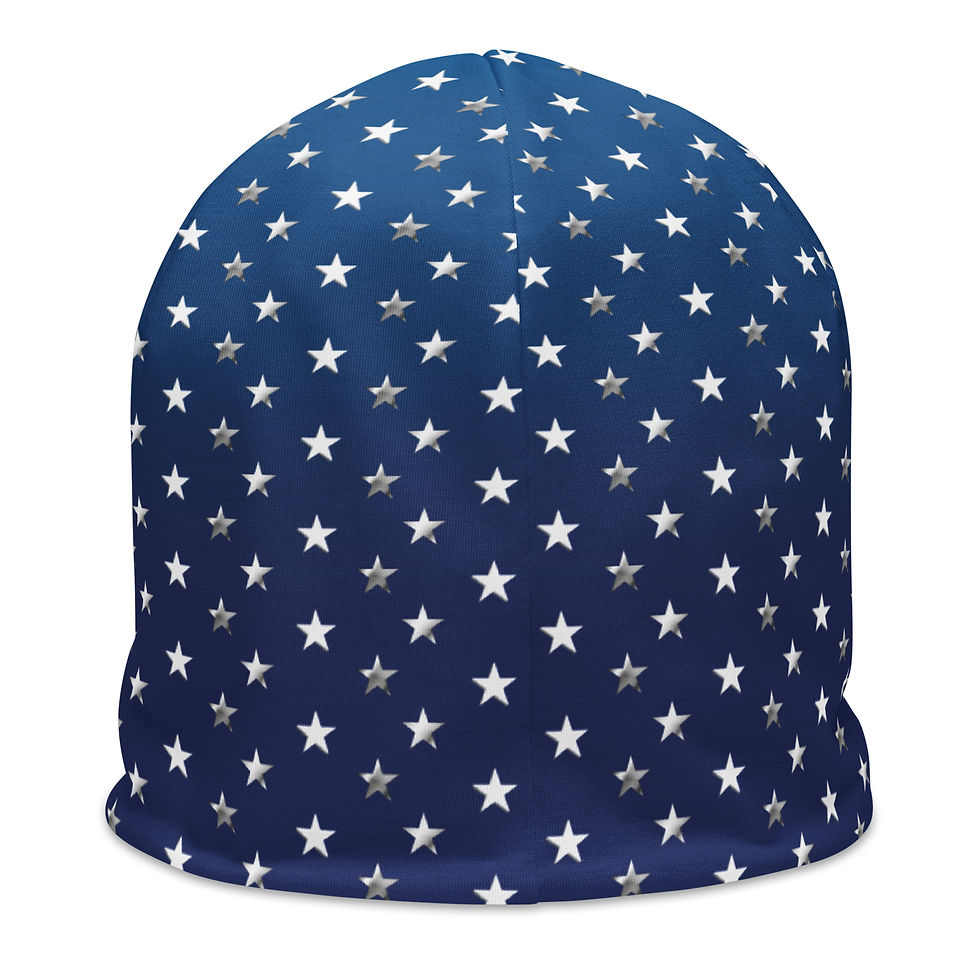 Miniaturbild:  Beanie mit Allover-Sternenmuster. All-Over Print Beanie with Stars.