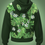 Miniaturbild: Hoodie women allover print with plants and flowers