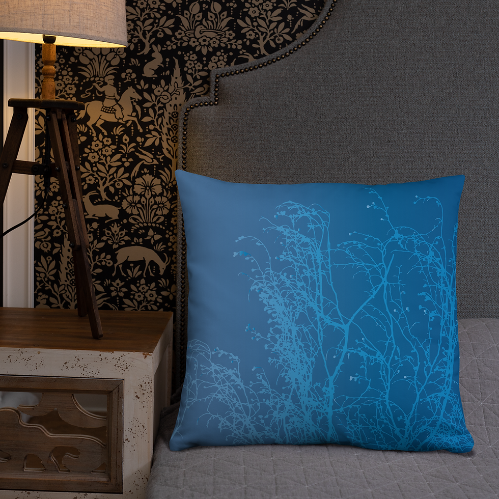 Miniaturbild: Basic Pillow Print with trees view 