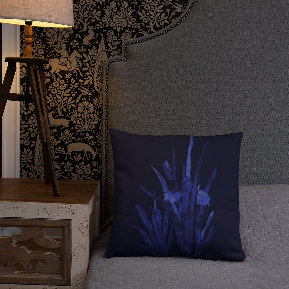 Miniaturbild: Basic Pillow Print consists of handmade flowers. Basic Pillow Print besteht aus handgefertigten Blumen.