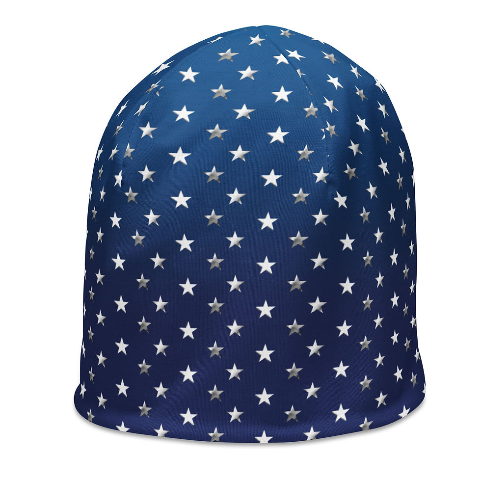 Miniaturbild:  Beanie mit Allover-Sternenmuster. All-Over Print Beanie with Stars.
