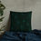 Miniaturbild: Basic Pillow Allover print with handmade flowers in green color