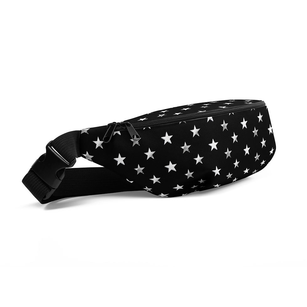 Miniaturbild: Fanny Pack. Ganzflächig bedruckte Bauchtasche – Sterne.