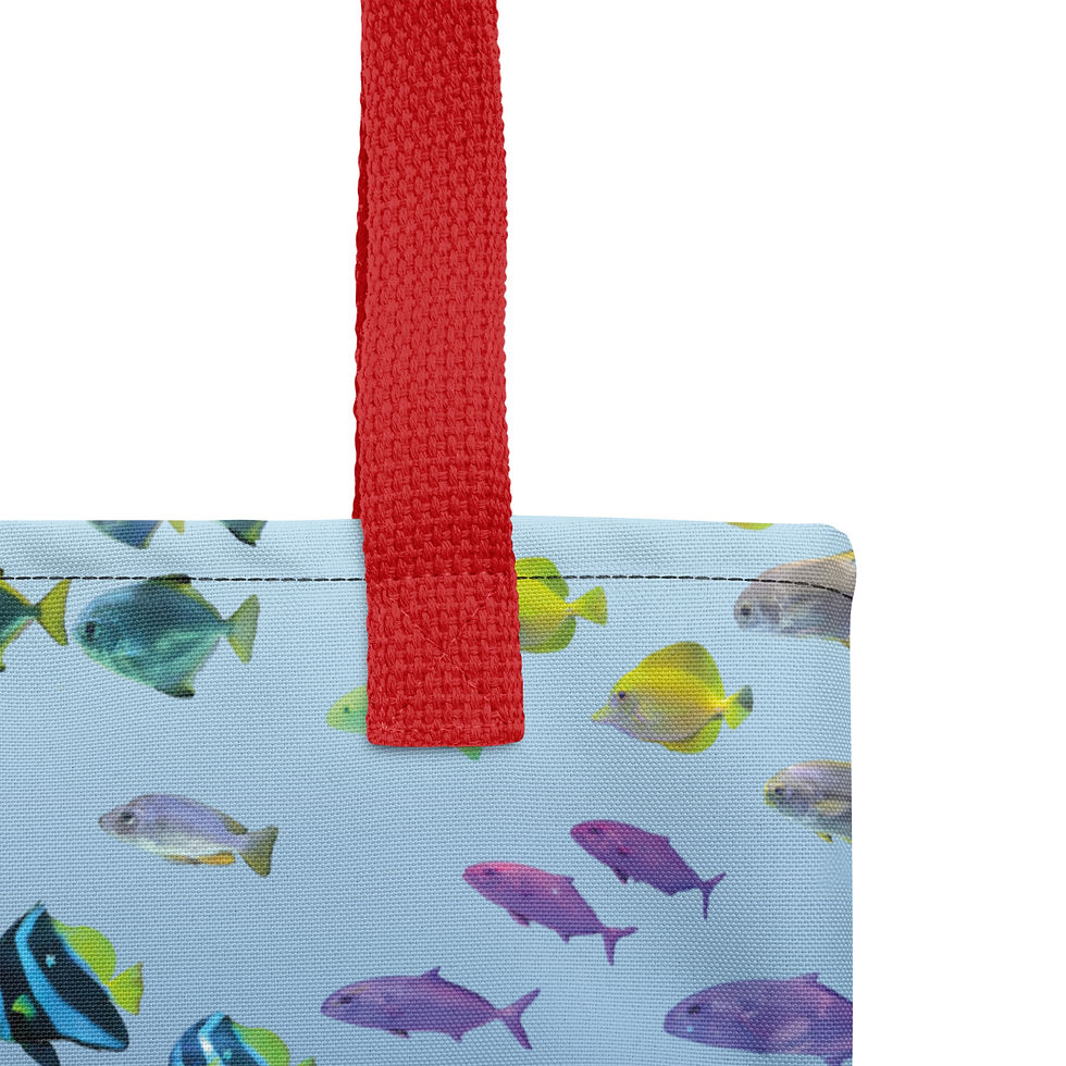 Miniaturbild: Fischschutz! Einkaufstasche mit Fischen. Fish protection! Tote bag.