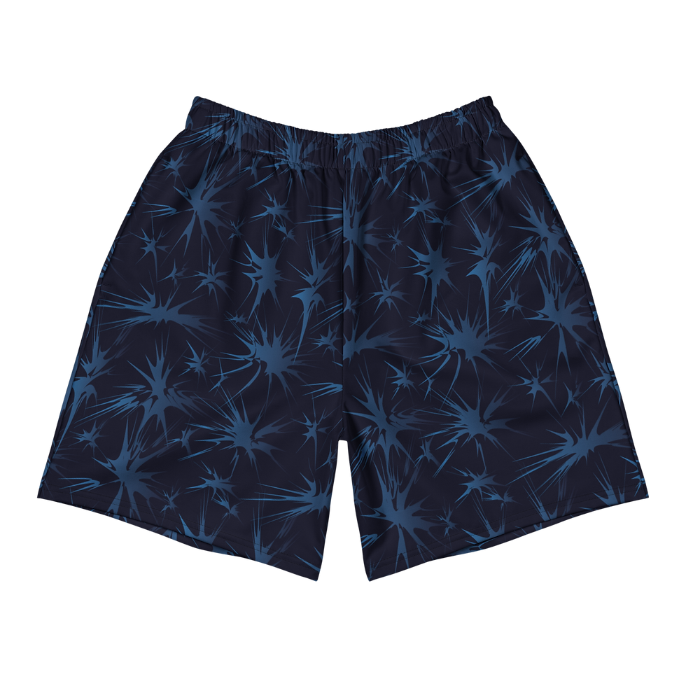 Miniaturbild: Unisex Sportshorts lange Shorts. All-Over-Print Wirbelmuster.