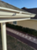 Close up on gutter