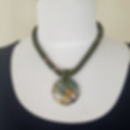 Thumbnail: Red Creek Jasper on Beaded Necklace