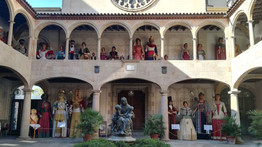 Inauguració de la mostra de gegants de Barcelona