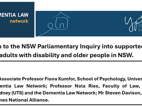 DLN submission to NSW Parliment Inquiry into supported decision making