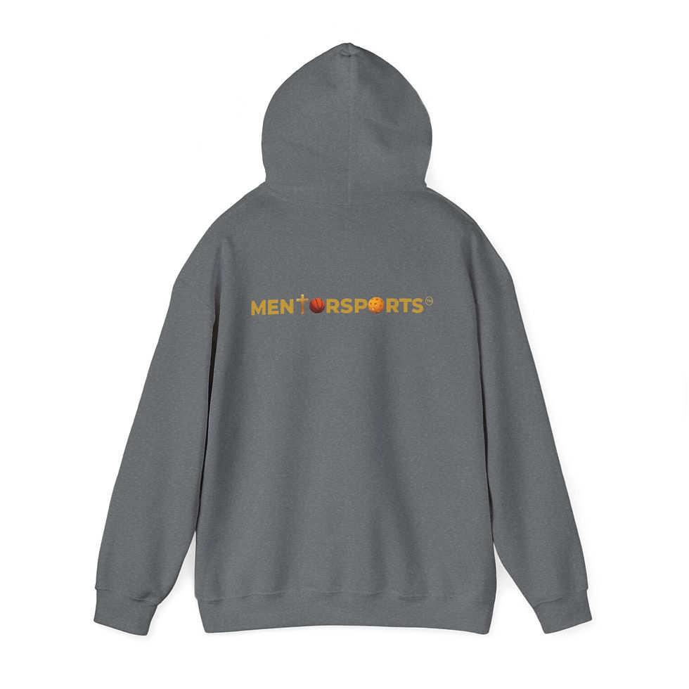 Thumbnail: MentorSports Unisex Hooded Sweatshirt Building for Greatness