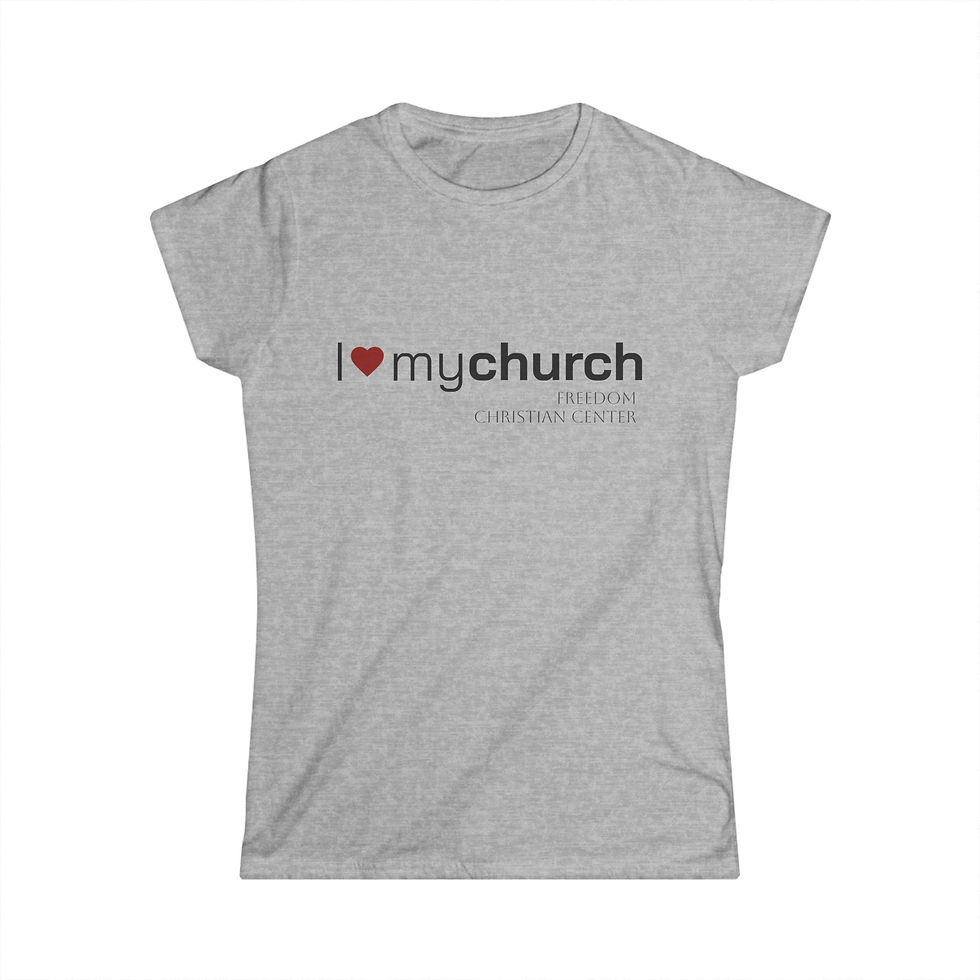 Thumbnail: I Heart My Church Women's Tee — Freedom Christian Center