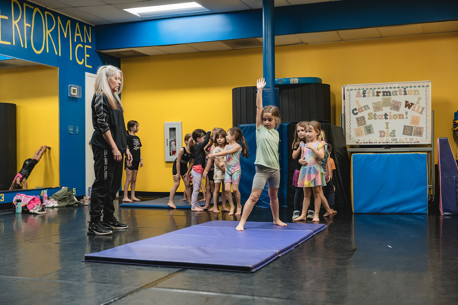 Tumbling class at CFDC in Severna Park