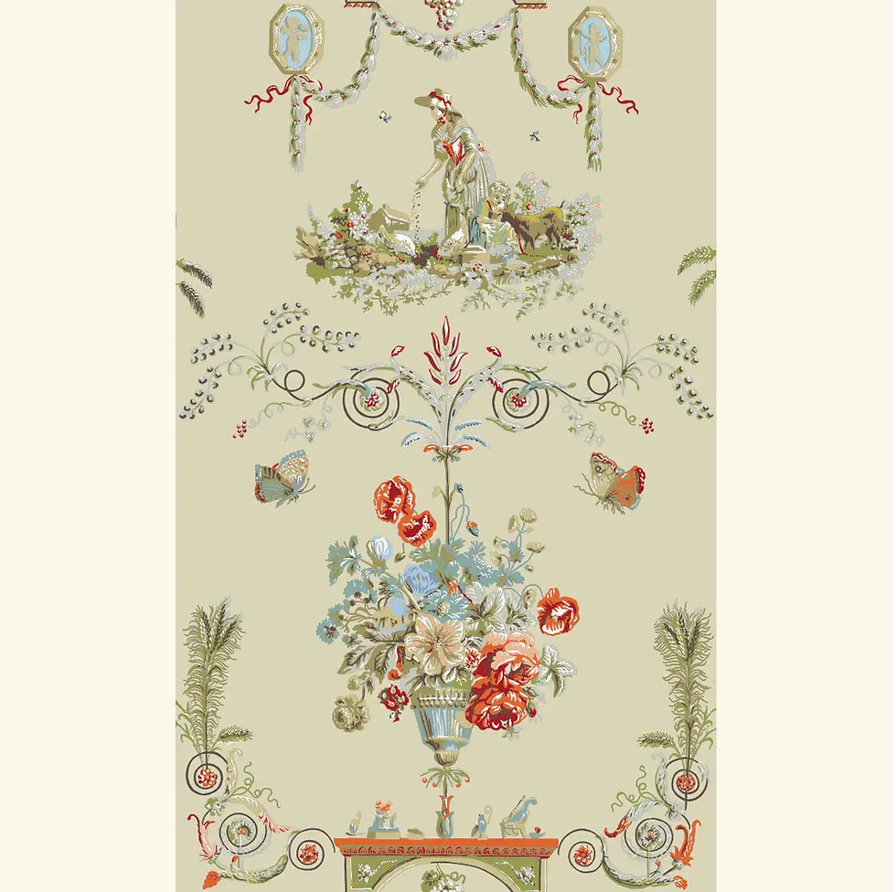 Thumbnail: Revilion WH 195 | Historic Wallpaper | Waterhouse Wallhangings