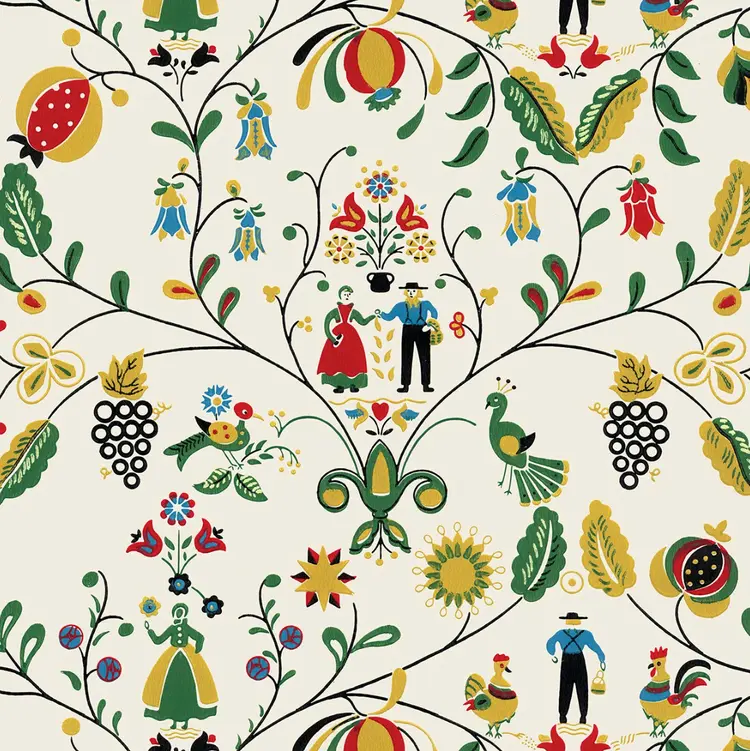 Folk Art TS 8169 | Historic Wallpaper | Waterhouse Wallhangings