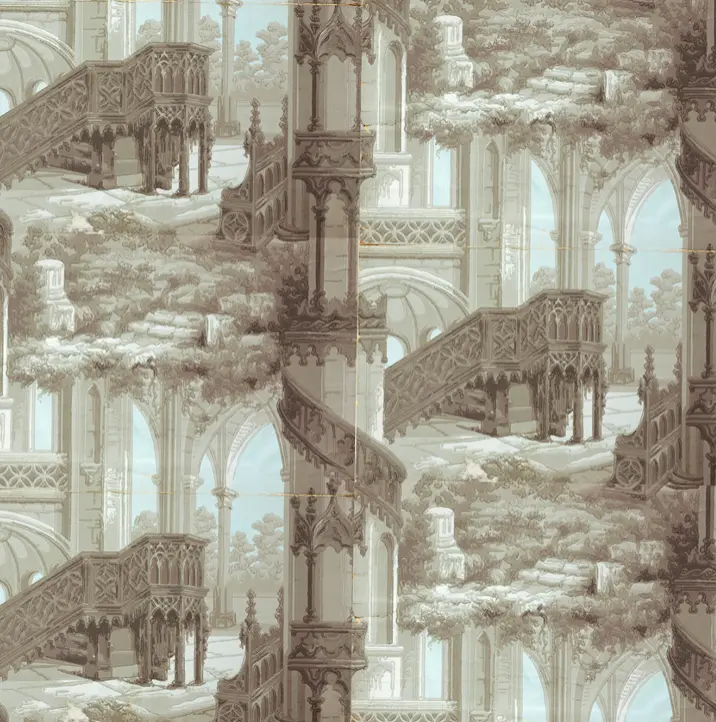 The Monastery TS | Historic Wallpaper | Waterhouse Wallhangings