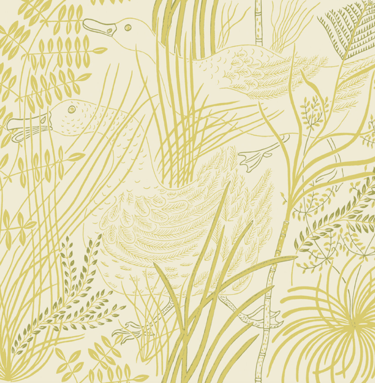 Wild Geese TS 14014 | Historic Wallpaper | Waterhouse Wallhangings