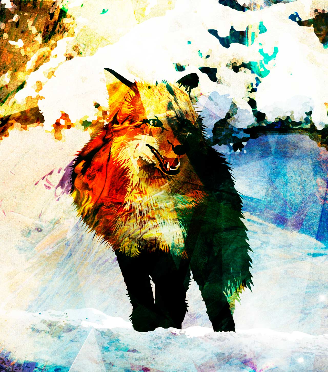 Pintura del lobo